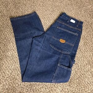 Red Kap Jeans Mens 33x32 Blue Denim Carpenter Straight Leg Workwear Utility